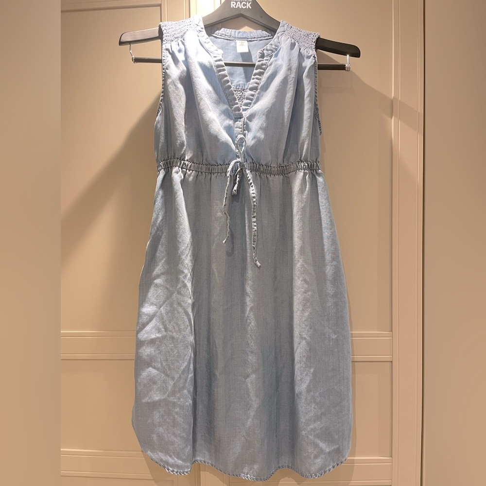 Maternity short maxi dress jeans color